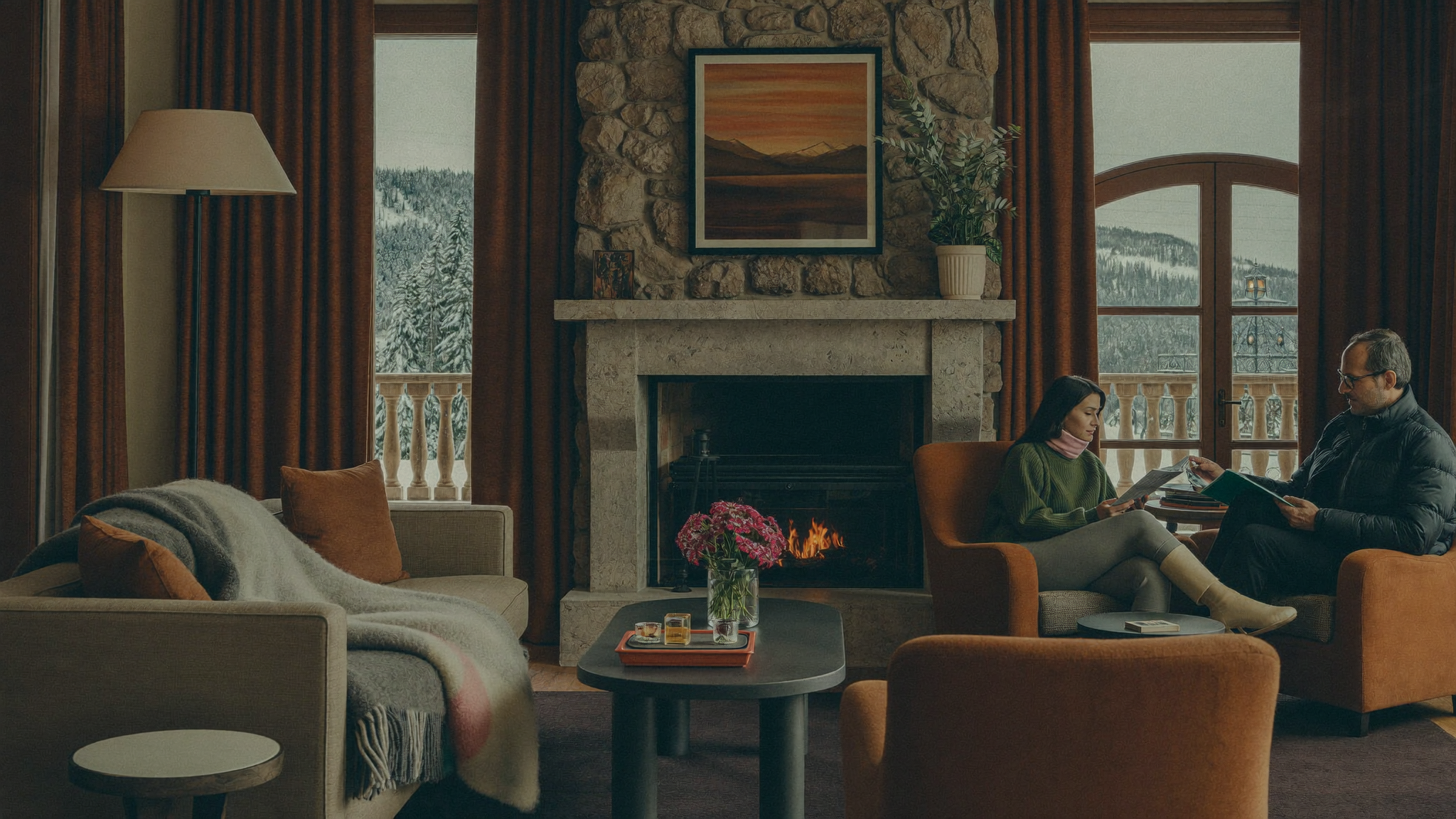 Mountain hotel in an Andorran resort village